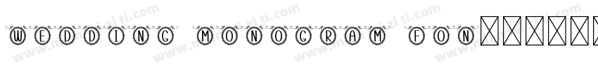Wedding Monogram Fon字体转换